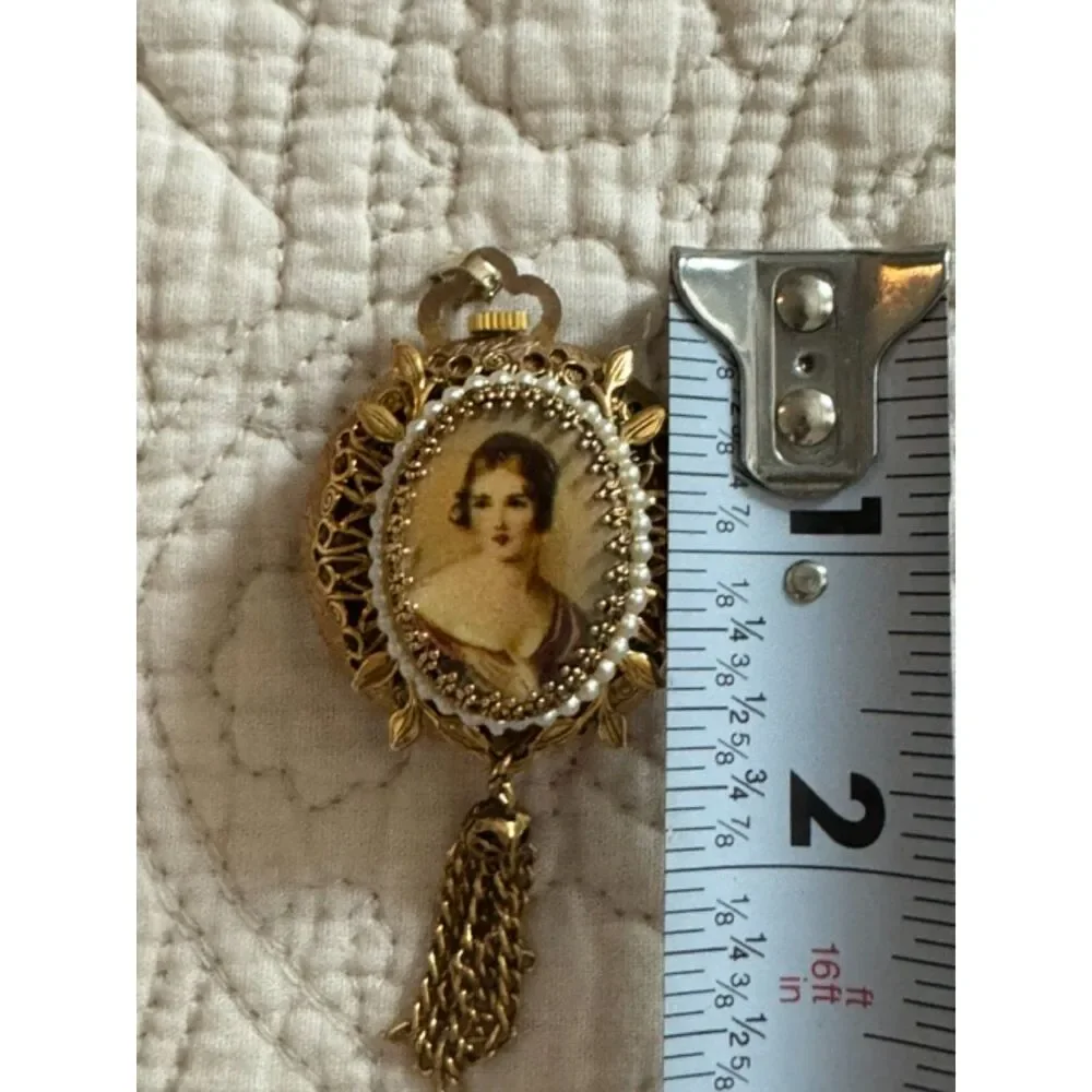 Rare Vintage Antique Burgana Swiss Made pendant watch.